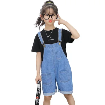 

Kids Big Children Girls Denim Loose Shorts Pants Jumpsuit For Teens Girls Summer Jeans Playsuit Jumpsuits Trousers Pants New