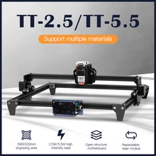 Twotrees – Machine à graver au Laser CNC TT 2.5 TT 5.5, 7.5W 20W, graveur automatique sur bois, Machine de découpe + lunettes Laser, bricolage