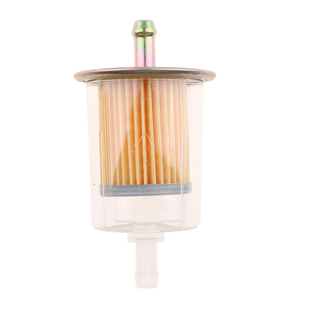 Universal Motorbike Inline Petrol Diesel Fuel Line Filter 9mm Plastic