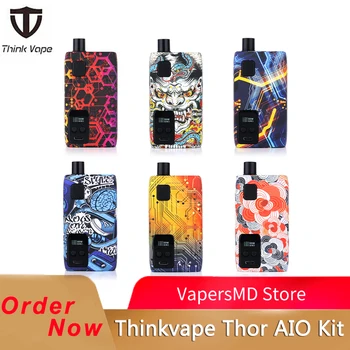 

Thinkvape Thor AIO 80w Vape Kit Powered by Single 18650 Battery 3ml Capacity Puff monitoring system Electronic Cigarette Vaping