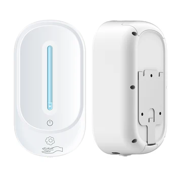 

No Drilling Wall-Mounted Touchless Hand Soap Dispenser Automatic Induction Foaming Sanitizer Dispenser Infrared Sensor 350ML