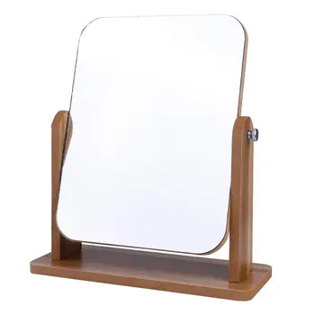 

Large Makeup Mirror Women Girls Cosmetic Mirror Desktop Makeup Mirror Wooden Cosmetic Mirror For Home Bedroom Mirrors
