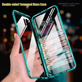 

Magnetic Case For Huawei P30 Pro Mate 20 Pro Double Glass 360 cover Bumper Shockproof phone case for Huawei P20 Lite Mate 30 pro