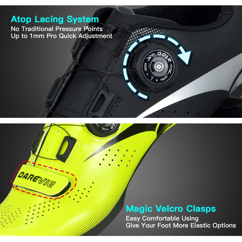 Cycling Shoes Road MTB Cycling Shoes Pro Light Pro Breathable Bike Sneakers Bicycle Shoes Race SPD Lock Shoes Men Women EU Size