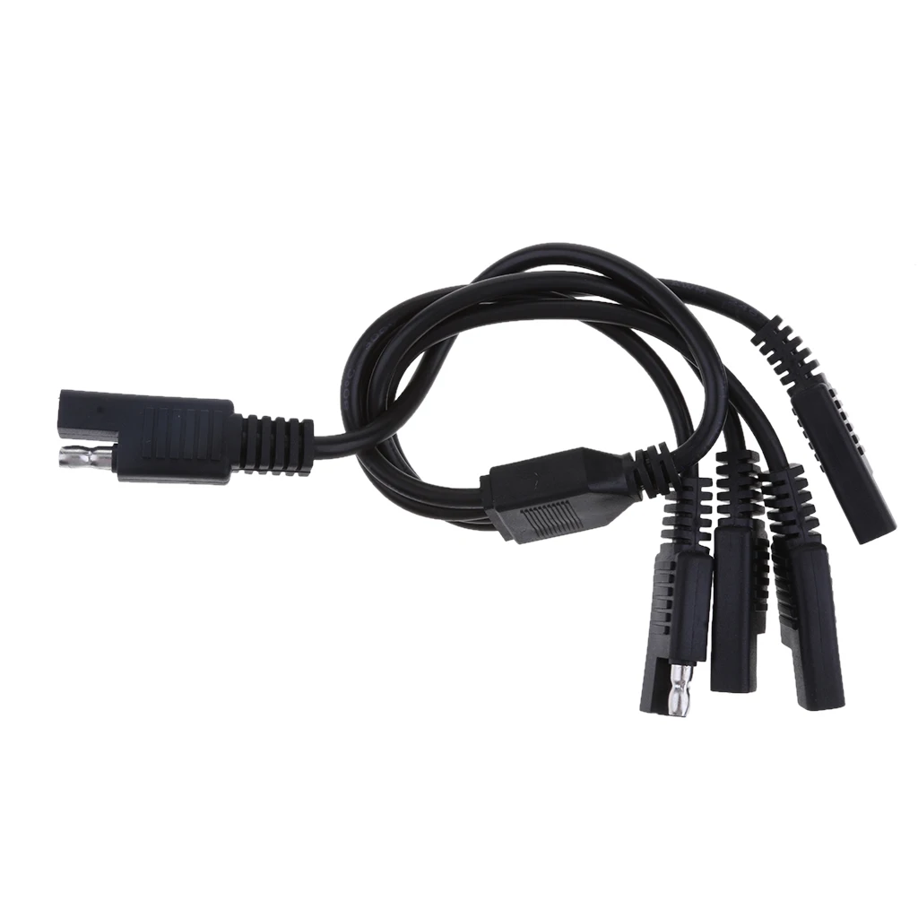 SAE Extension Wire Adapter Connector with 5 Way Cable for Car Motorcycle