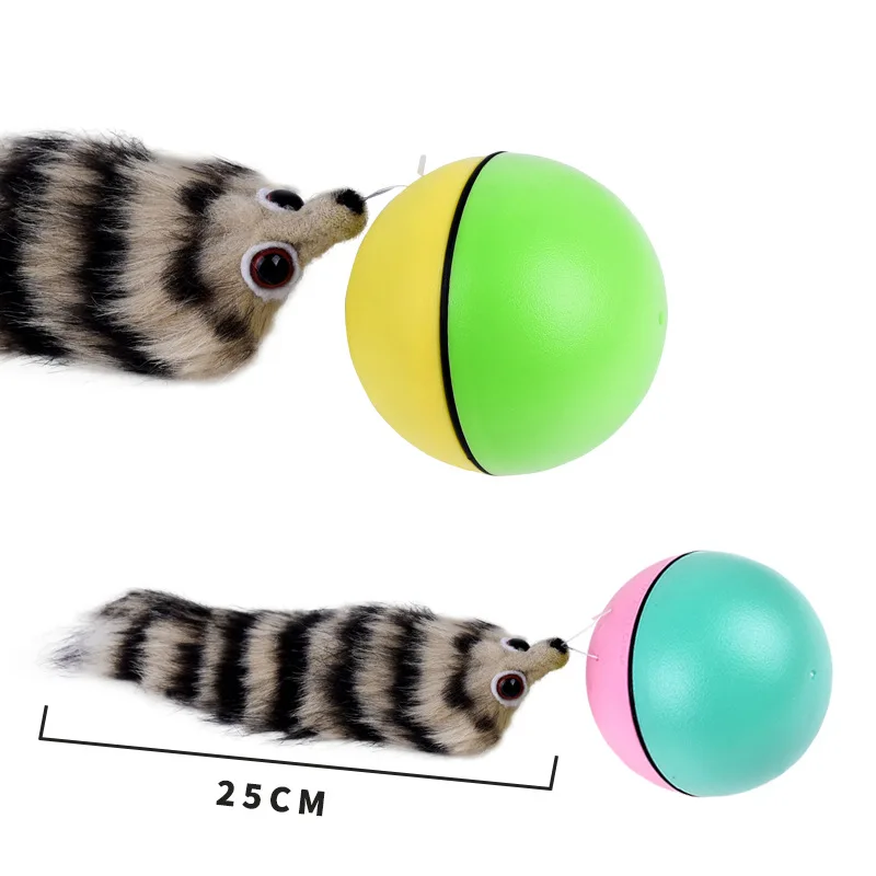 Beaver Ball Toy Electric Weasel Rolling Jump Toys Moving in The Water HY99 | Дом и сад