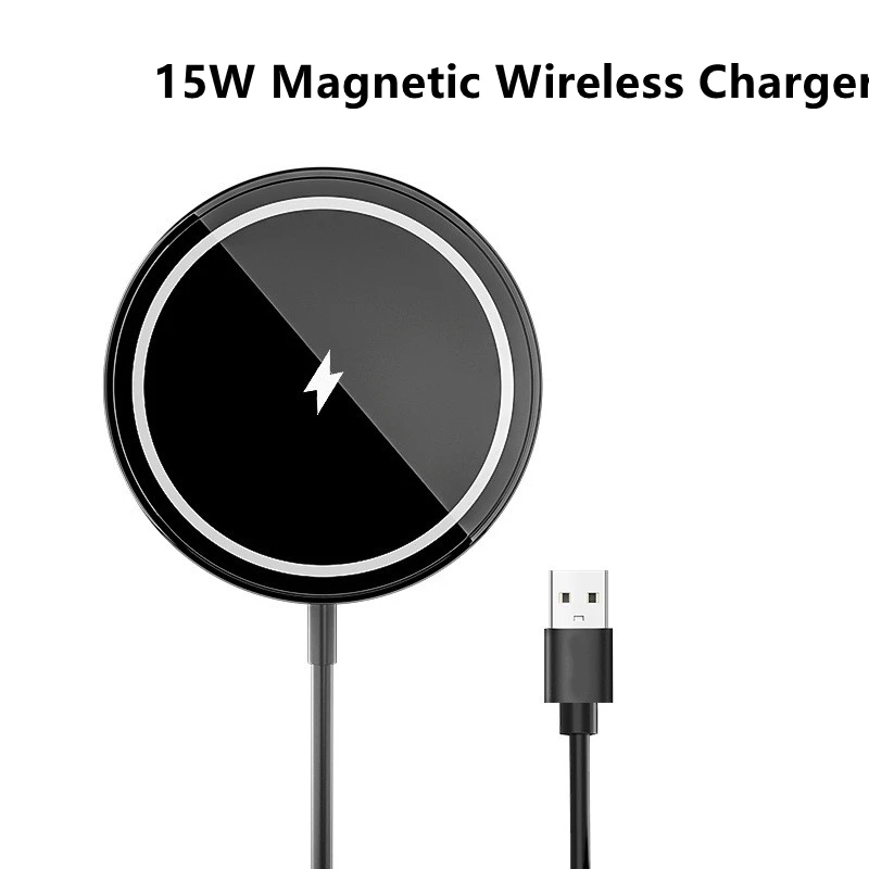 15W Magnetic Wireless Charger For IPhone 13 Pro MAX 12 Huaiwei Samsung