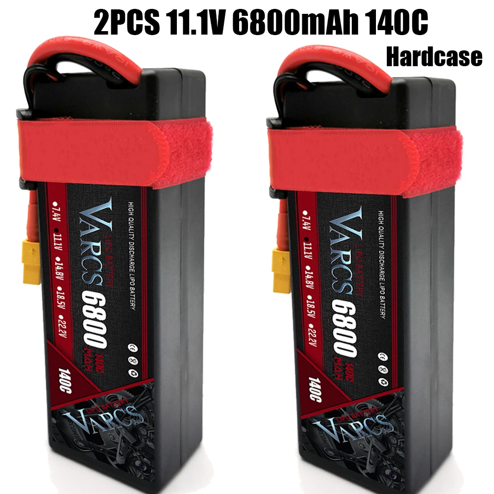 

VARCS RC аккумулятор Lipo 3S 11,1 В 6800 мАч 140C/280C HardCase для радиоуправляемой машины 1/8 /10 внедорожной Багги грузовика лодки дрона Salash Parts