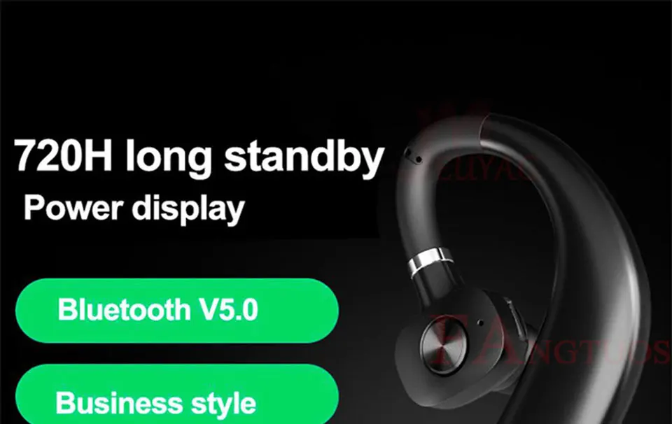 FANGTUOSI, новые беспроводные bluetooth-наушники с громкой связью, с управлением шумом, деловая гарнитура с микрофоном, наушники с Ушными крючками для iPhone 11