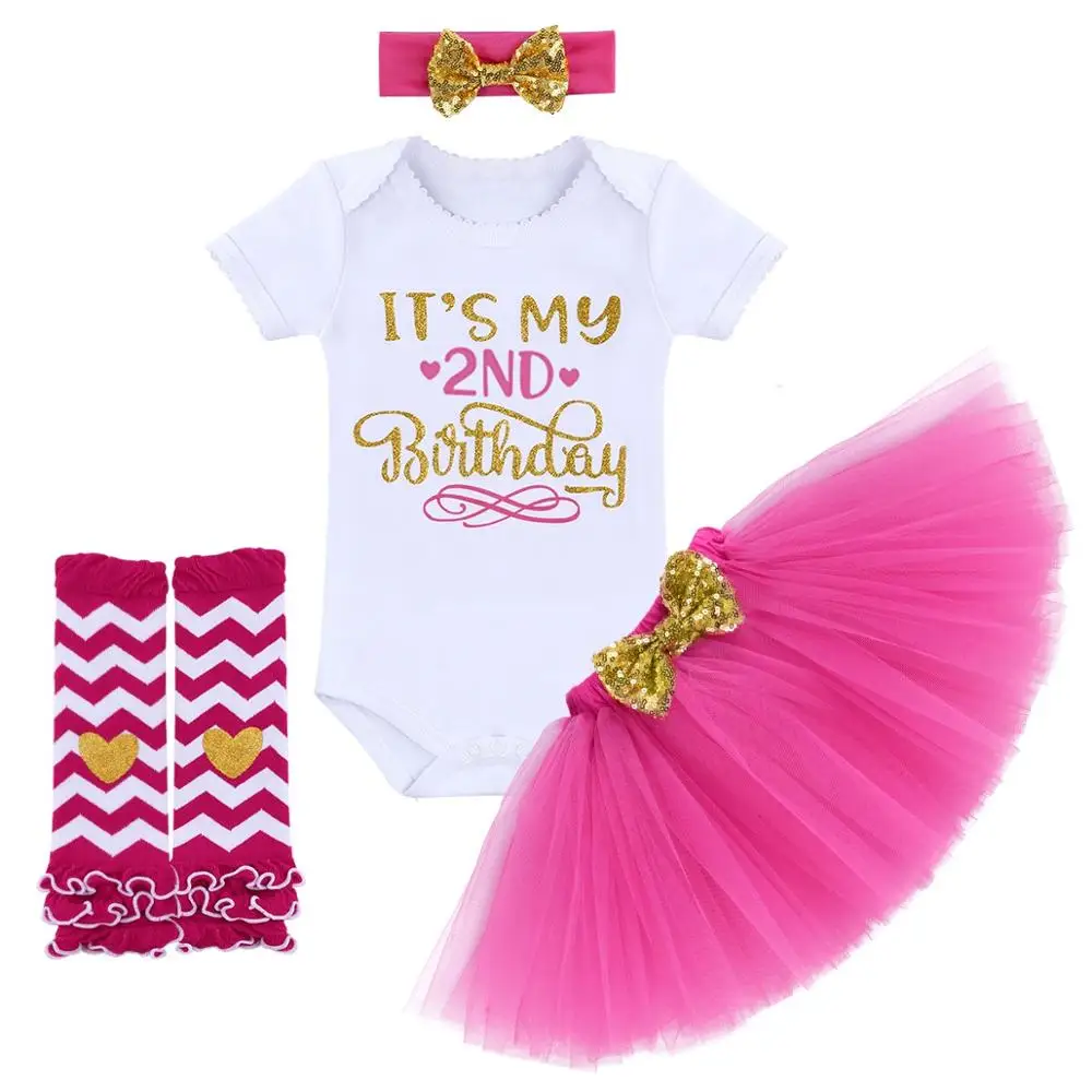 Hot Pink 2 Year Одежда для маленьких девочек; праздничная одежда принцессы для маленьких девочек на День рождения; Детский комбинезон; одежда для маленьких девочек; одежда для малышей; комплекты одежды для девочек - Цвет: Hot Pink 2 Year