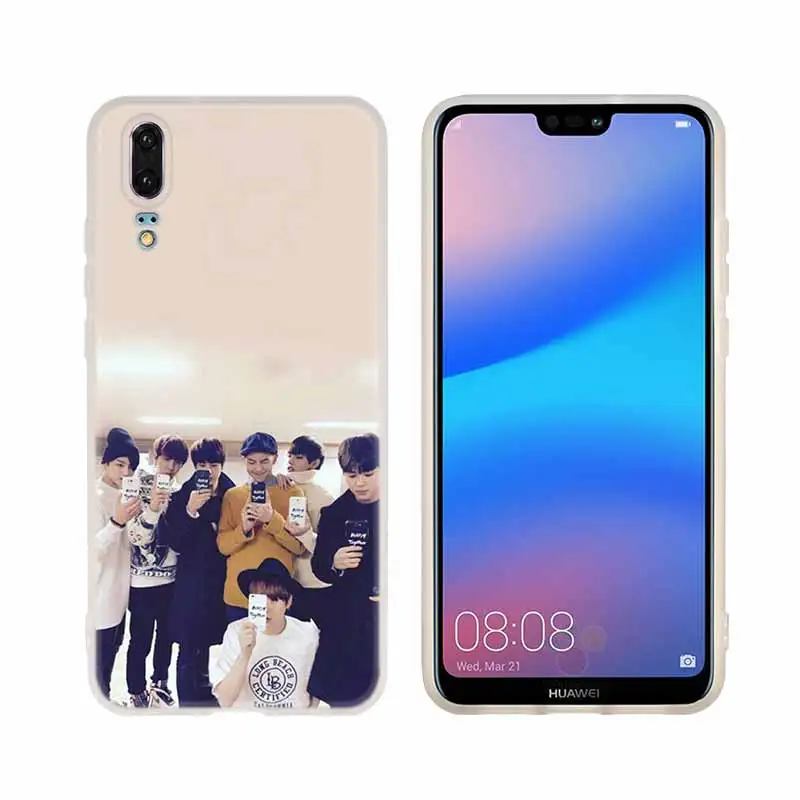 Чехол для телефона huawei P8 P9 Lite P10 P20 P30 Lite Plus Pro P Smart мягкий чехол Kpop Bangtan для мальчиков