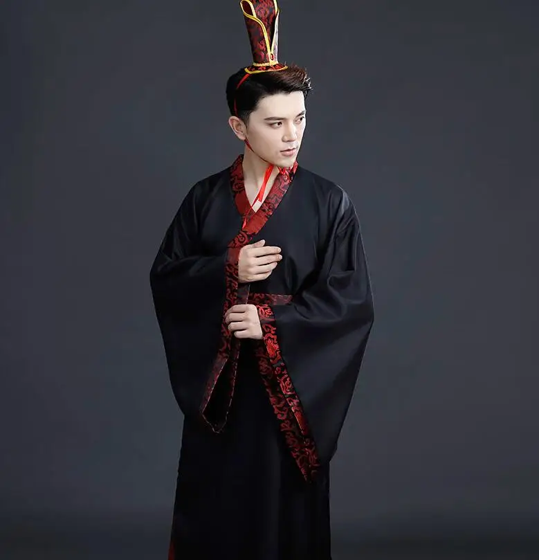 12 цветов мужской традиционный костюм ханфу китайская одежда древний праздничный