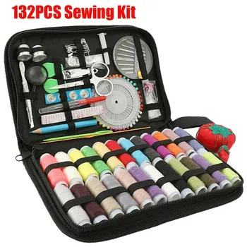 

132 PCS Sewing Kits DIY Multi-function Sewing Box Set for Hand Quilting Stitching Embroidery Thread Sewing Accessories