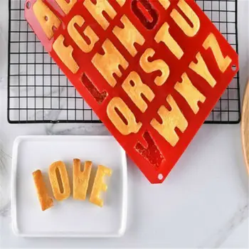 

Cake Chocolate Letter Silicone Mold Large Alphabet Ice Chocolate Letter Mould Stencil Cake Jelly Cupcake Baking Mold UK