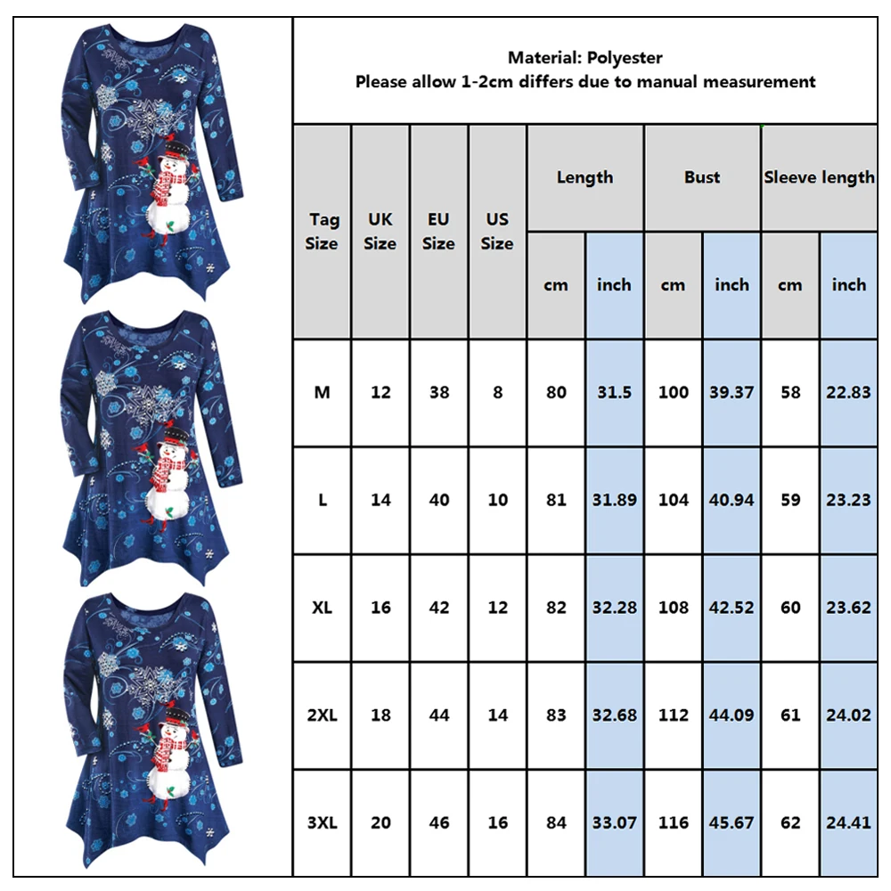Женские рождественские блузки и топы, с длинным рукавом, с принтом снеговика, снежинки, необычная женская футболка-блузка для женщин, Осенние Блузы