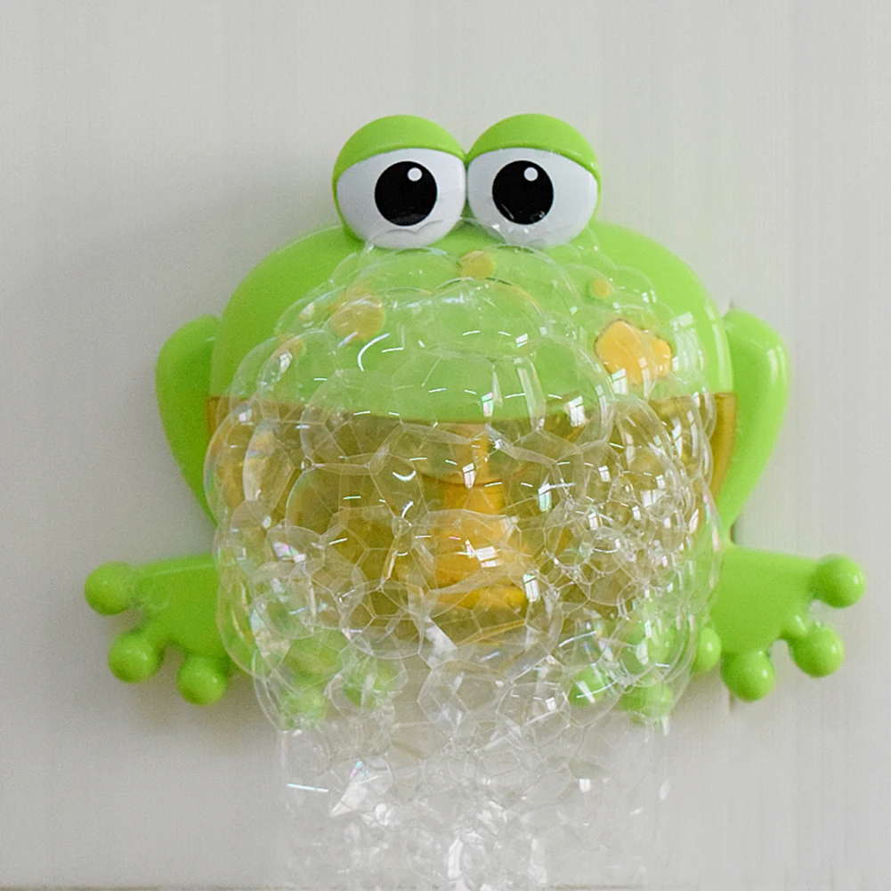 Для детской ванны, плавание игрушка машина для производства пузырьков Frog& крабы лягушки Автоматическая музыку с водными пузырьками под Ванна машина для производства мыла, подарок детям на