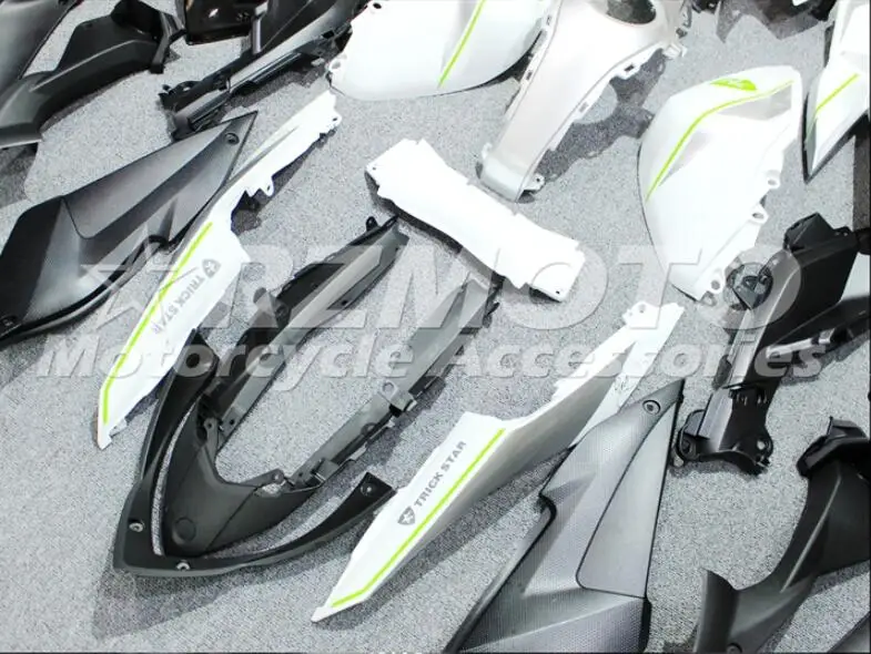 4 подарки ABS литьевая форма мотоцикл Обтекатели подходит для YAMAHA R3 R25- 15-19 Кузов Набор на заказ серебряный белый холодный