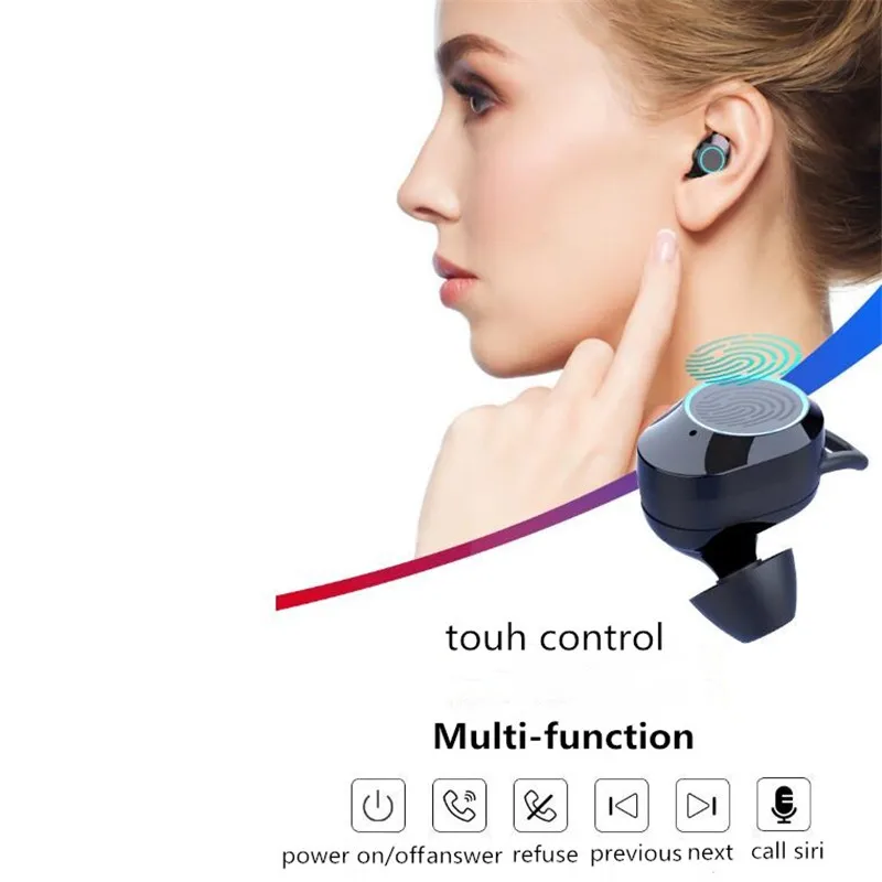 Беспроводные наушники bluetooth TWS IPX7 водонепроницаемый бизнес-гарнитура с микрофоном power Bank долгий срок службы батареи гарнитура для Xiaomi