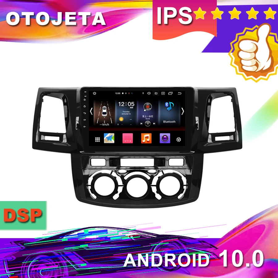 Новое поступление, " Android 10,0 Автомобильный gps для Toyota Fortuner Hilux автомобильный Радио мультимедийная лента рекордер bluetooth навигация
