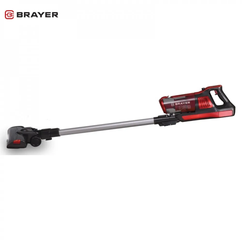 Пылесос ручной BRAYER BR4260 (мощность 120 Вт 2 мощных скоростных режима турбощетка с LED