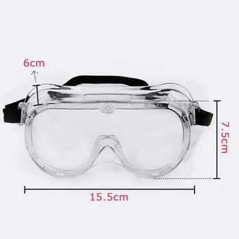 

6pcs Safety Goggles Glasses Transparent Clear Lens Work Lab Anti-Fog Scratch Eye Protection Anti Flying Spit Saliva Goggles