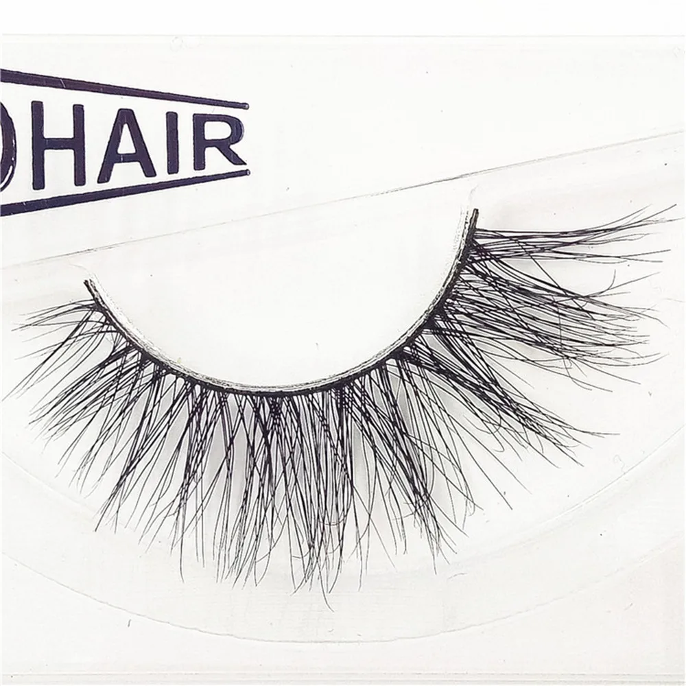 1 Pair Mink 3D Hair False Eyelashes Long Lasting Lashes Natural Eyelashes Cruelty Free 1 Pair Freeshipping j1017