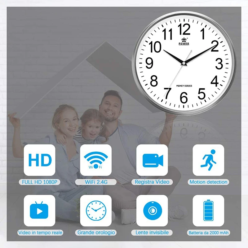 Yoothi Digital Clock Camera IP WIFI Wireless Night Vision Mini Camcorders Tuya Smart Home Security Camera Secret Micro IP Camera