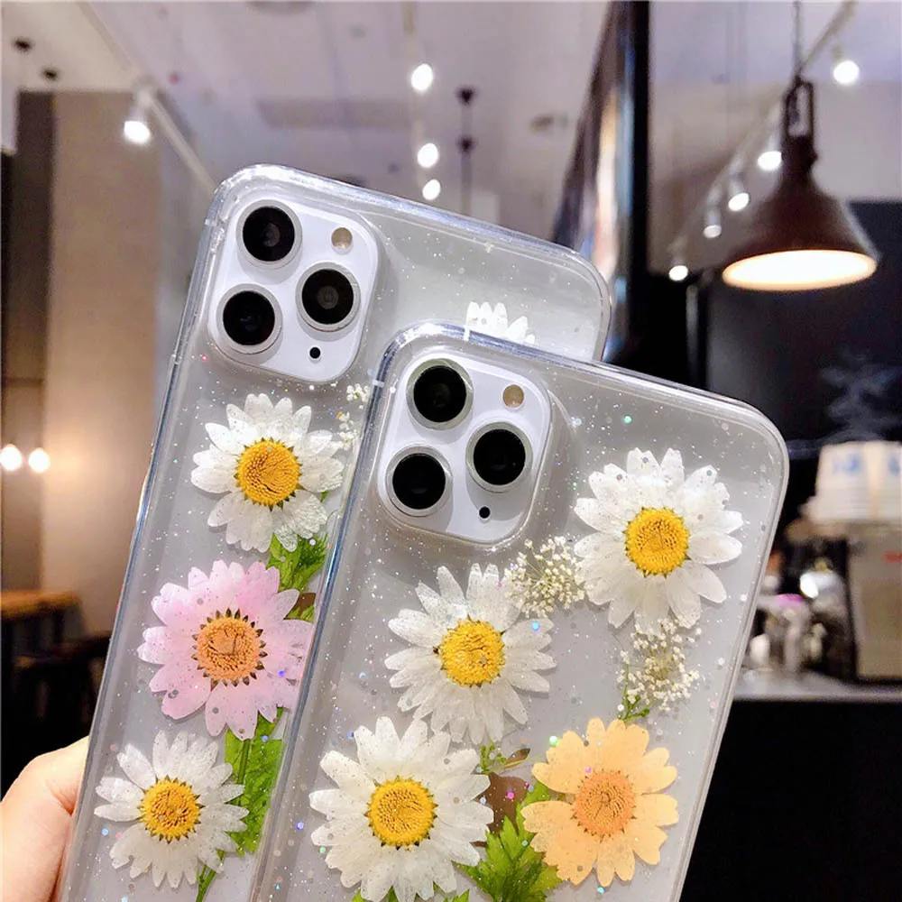 Для телефона iPhone11 pro phone shell x/xs back girl xr подходит для iPhone 8 7 капель сухоцветов