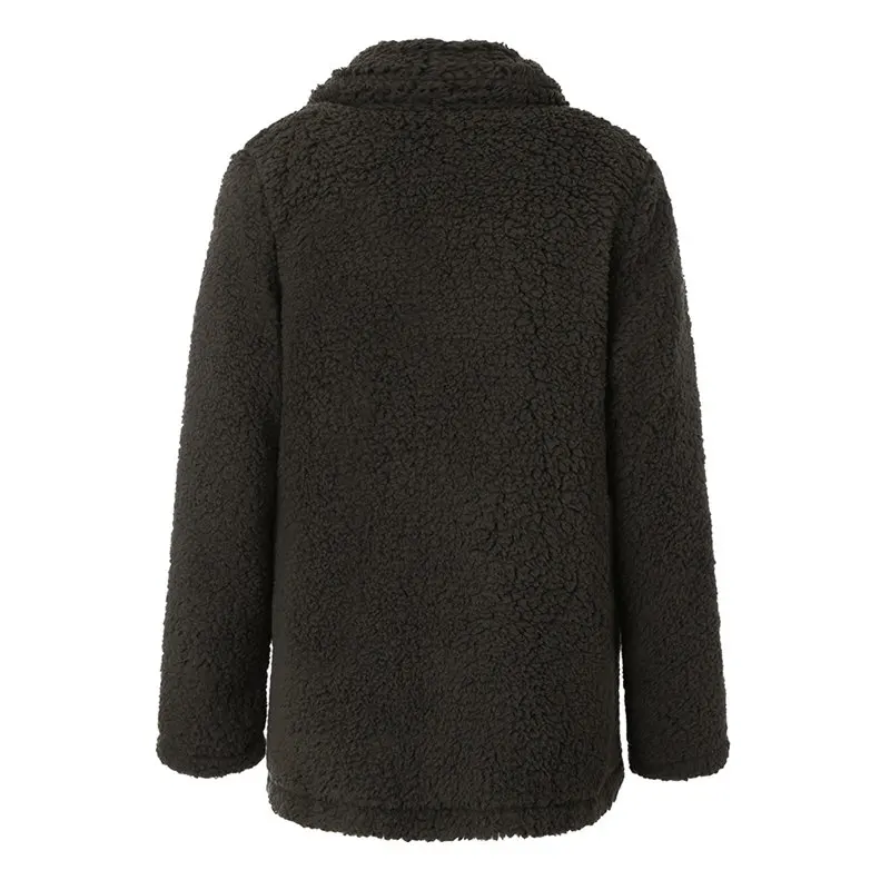 Зимний флисовый свитер шерпа Пушистый Плюшевый флисовый кардиган, большие размеры 5XL пальто женская зимняя теплая уличная одежда