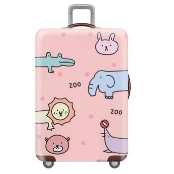 

1PC 18"-32'' Cute Zoo Elastic Travel Luggage Cover Suitcase Protective Case Protector