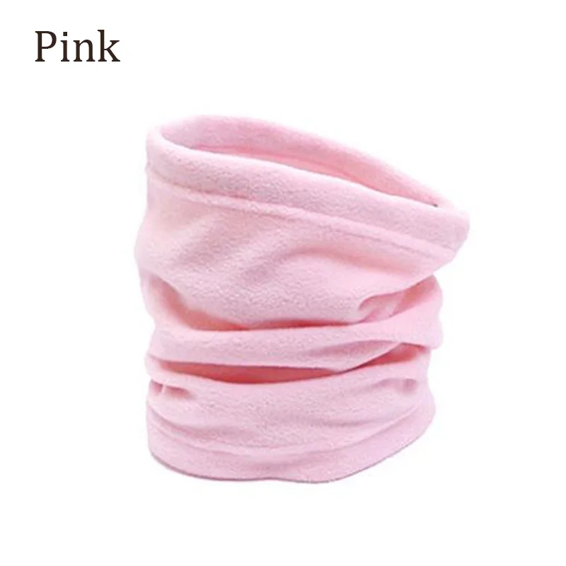 Многофункциональный 3 в 1 зимний теплый флисовый мужской шарф, грелка для шеи и маска для лица, зимняя теплая шапка, спортивная шапка для женщин - Цвет: Pink