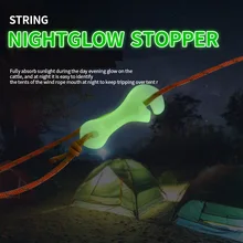 Tent Accessory Wind Rope Buckle Tent Windproof Anti-Slip Buckle Fluorescence Plastic Accessories Outdoor Camping Tent Accessory