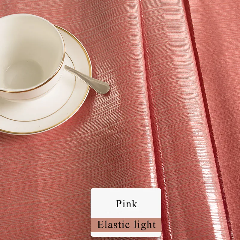 1pc Meetee 100*160cm Polyester Golden Flashing Strip Knitted Gilded Fabric DIY Sewing Dress Pants Light Stage Costume ClothFA307 - Цвет: Pink