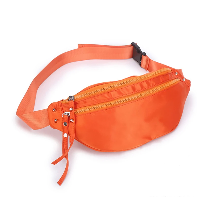 Annmouler водонепроницаемые сумки на талию для женщин Зеленая поясная сумка для телефона сумка полиэстер оранжевый нагрудная сумка высокого качества Бум Сумка