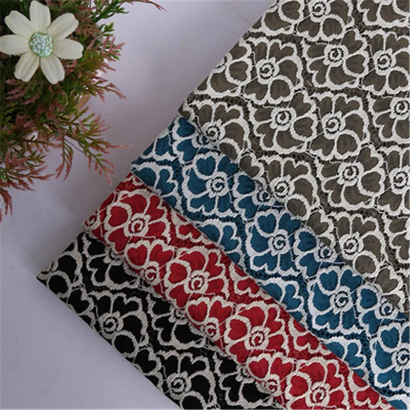 

Retro two-color lace fabric flower lace cloth men and women professional clothing handmade tie skirt hug pillowcase fabric