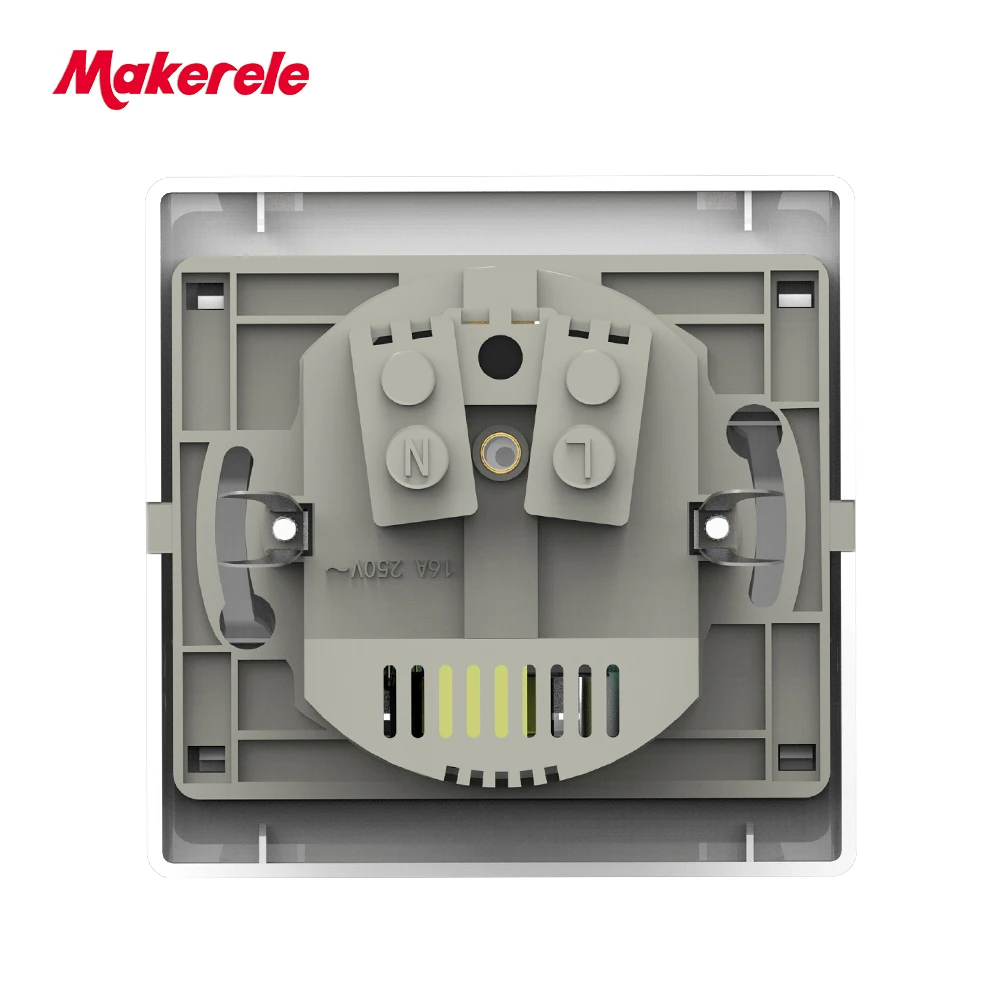 Makerele Мощность розетки ЕС Стандартный 16A 250V штепсельная бакелитовая розетка с 5V 2A двойные usb-порты 86 Тип