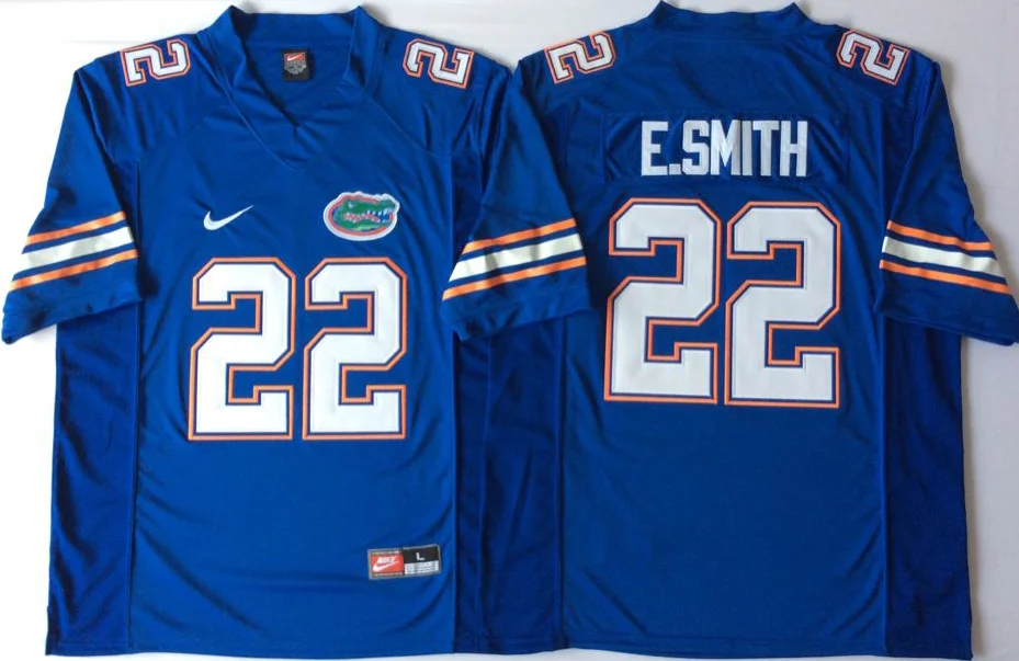 as photo Новинка, высокое качество, все сшитые Джерси Florida#15 TEBOW#22 E. SMITH - Цвет: as photo