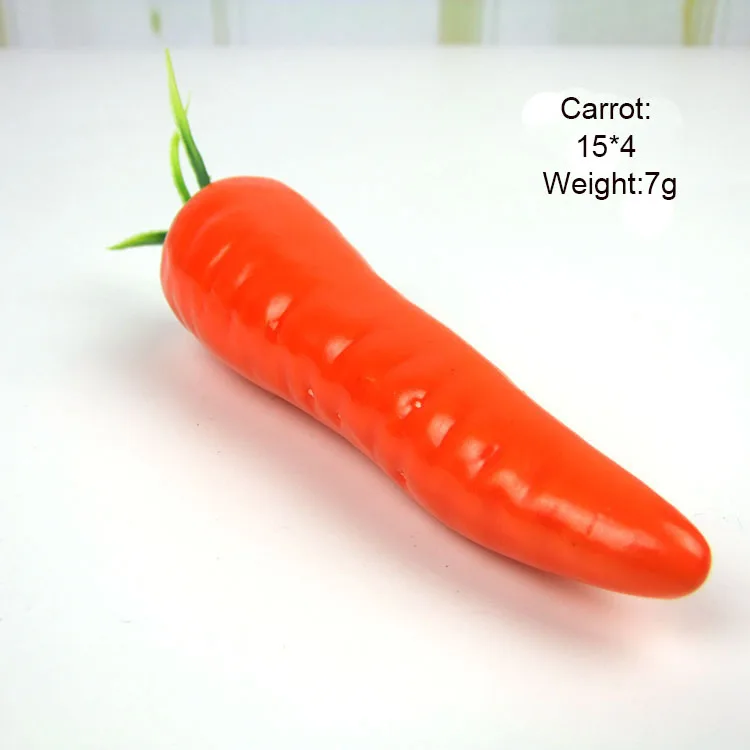 1pcs carrot Украшения для дома мульти-стиль имитация зеленых овощей гостиной украшения поддельные брокколи Отель Ресторан DIY украшения - Цвет: 1pcs carrot