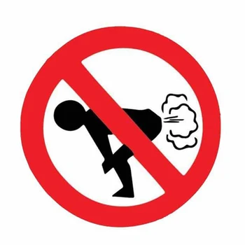 

Universal No Farting Car Sticker Funny Decal Motorcycle Notebook Stickers Auto Styling Decoration