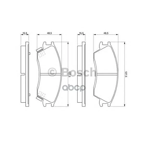Тормозные Колодки 0986461127 Bosch арт. 0986461127