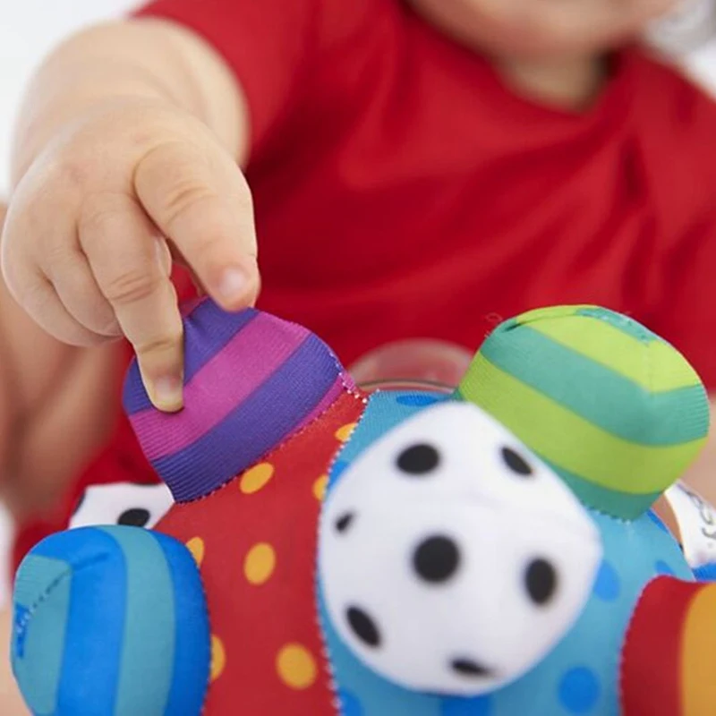Детский тканевый мячик-погремушка с шариками, тренировочный мяч для рук и ног, развивающие игрушки для детей, новое поступление