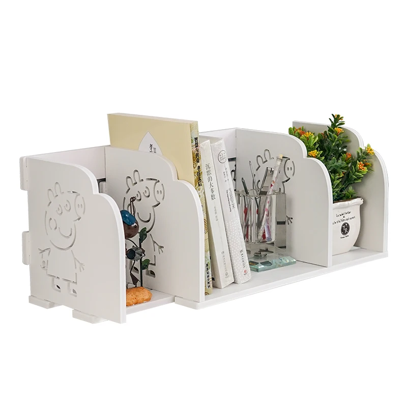 

Flexible Bookshelf Children Student Small Bookshelf On The Table Book Bookends Accept Frame Simple And Easy Desktop Bookcase