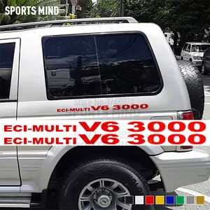 Виниловый автомобильный Стайлинг 2 X ECI-multi V6 3000 для Mitsubishi Pajero / DELICA Shogun Montero MK2 V20, аксессуары, автомобильные наклейки, наклейки