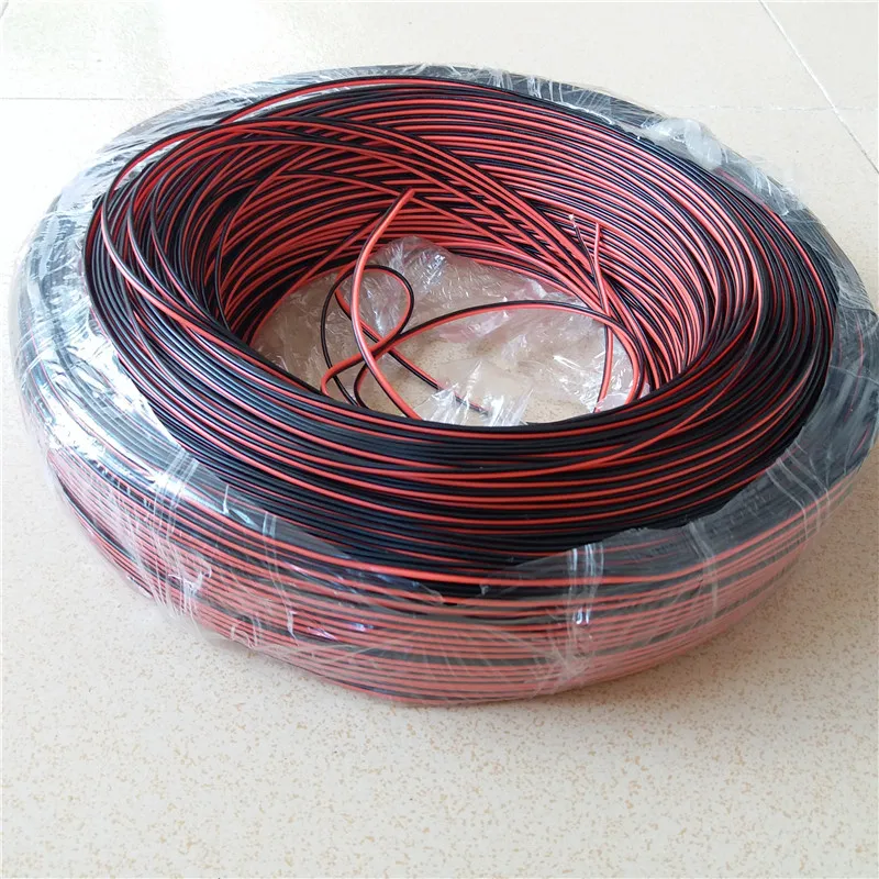 2 ядра провод 18/20/22/24/26AWG луженая медь красный/черный UL2468 кабель динамика