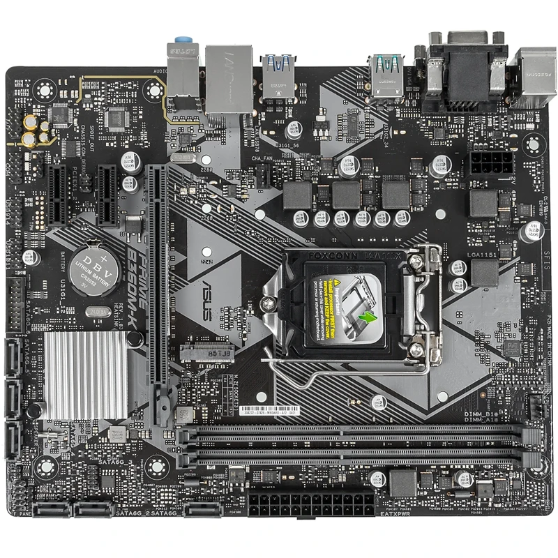 Материнская плата Asus PRIME B360M-K Soc-1151v2 Intel B360 2xDDR4 mATX AC`97 8ch(7.1) GbLAN+VGA+DVI