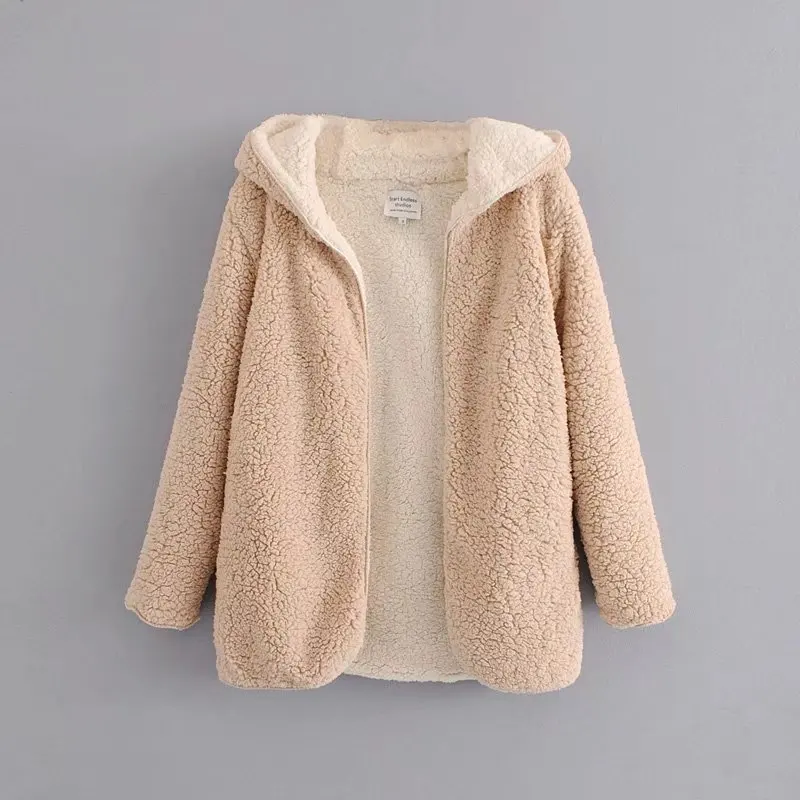 

Hot Selling Europe And America Autumn And Winter Lambs Wool Double-sided Wear Laziness Overcoat Women's Autumn And Winter Warm C