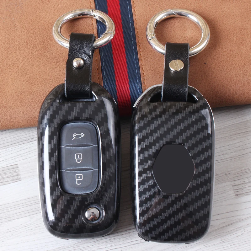 Карбоновый чехол для ключей ABS LADA Vesta Granta XRay Kalina Priora Sedan Sport Renault Fluence Clio Megane
