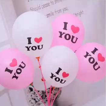 

10PCS/lot 12inch Latex Heart Shape I LOVE YOU Balloons Wedding Birthday Party Ballon Grand Event Decoration