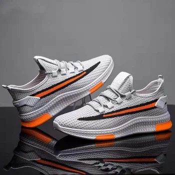 

Lightweight 2020 New Men Shoes Sneakers Lace Up Men Casual Shoes Breathable Mesh Trend Shoes Male Tenis Masculino Size 39-44