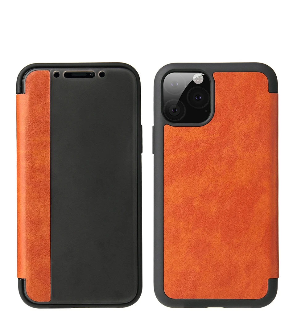 Чехол с окошком для iPhone 11 6 6s X Xr Xs Max чехол телефона из искусственной кожи